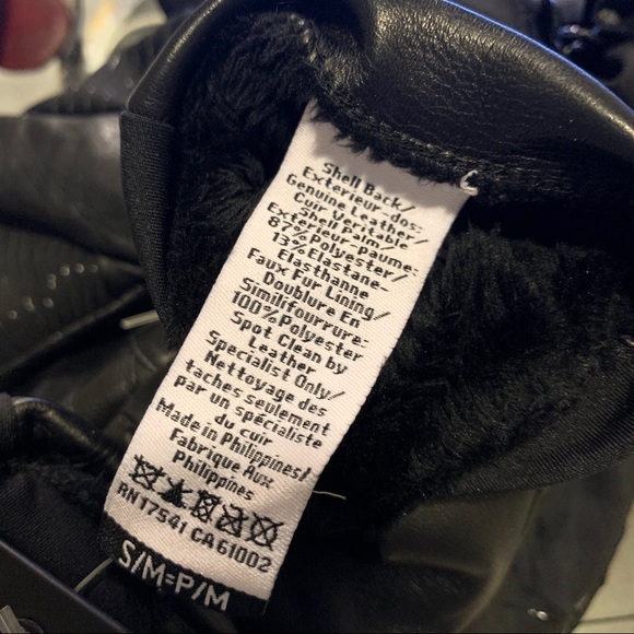 Ur Powered Leather Moto Fleece Lined Gloves S/M - Picture 7 of 16